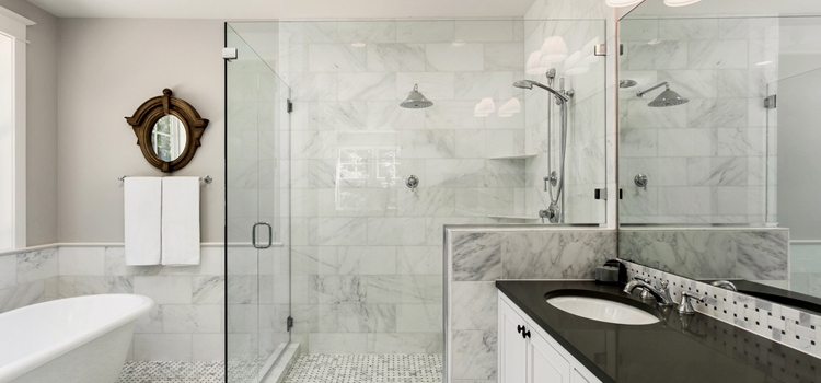 bathroom shower door installation in Patterson